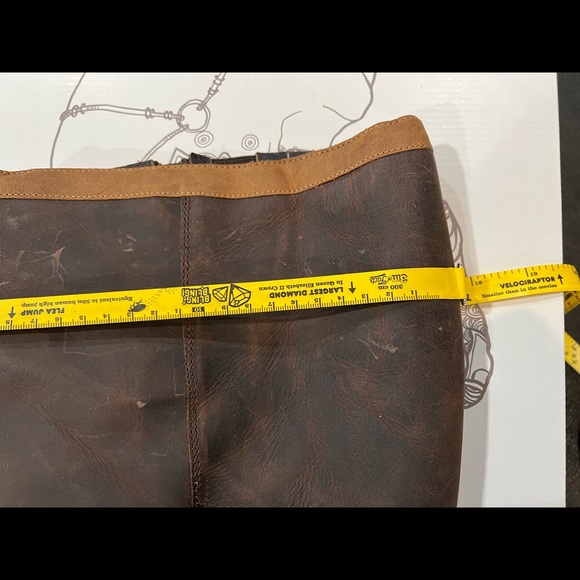 Tobacco Santa Fe Wide-Calf Riding Boot, Size 9 - Picture 6 of 12